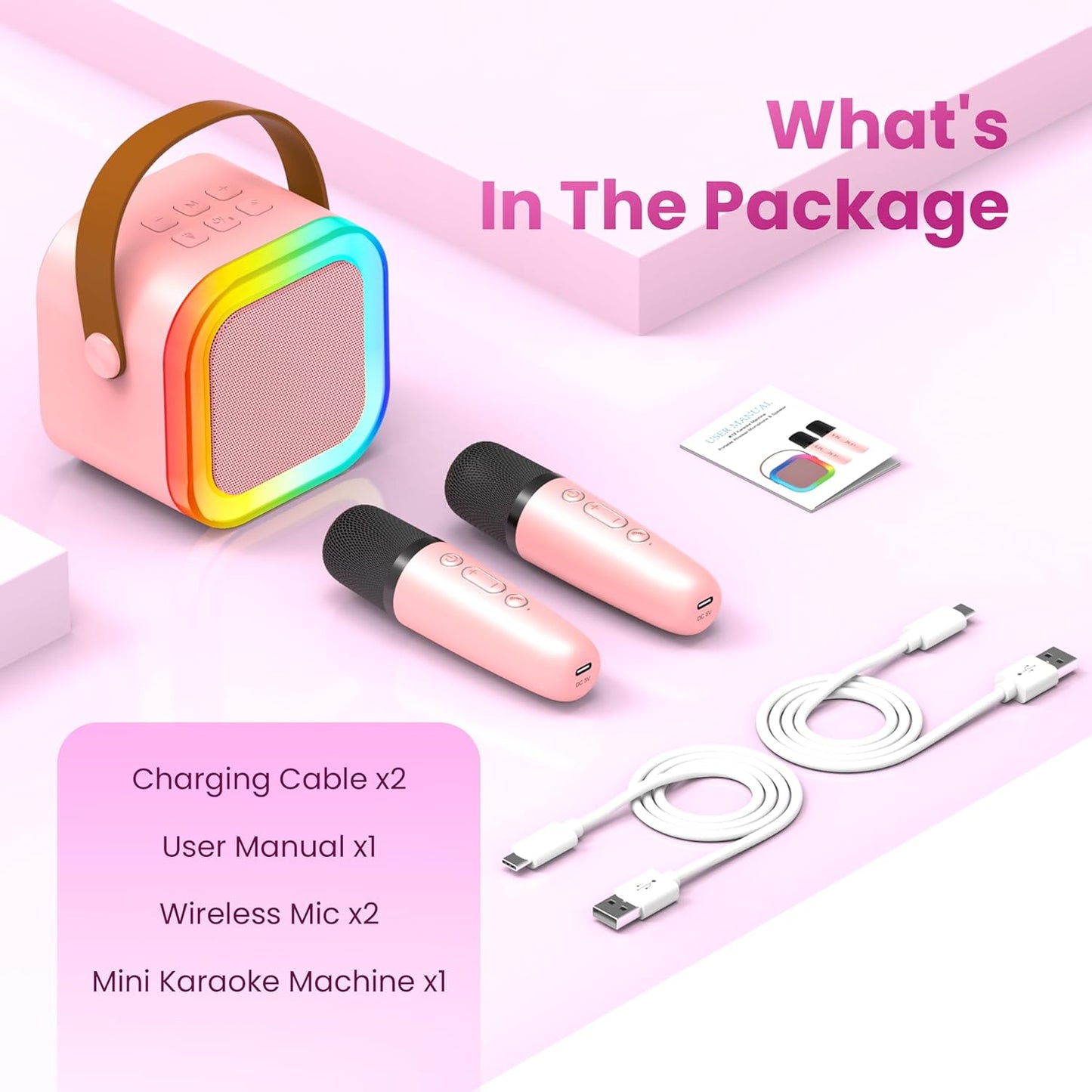 Bluetooth Karaoke Microphone Speaker