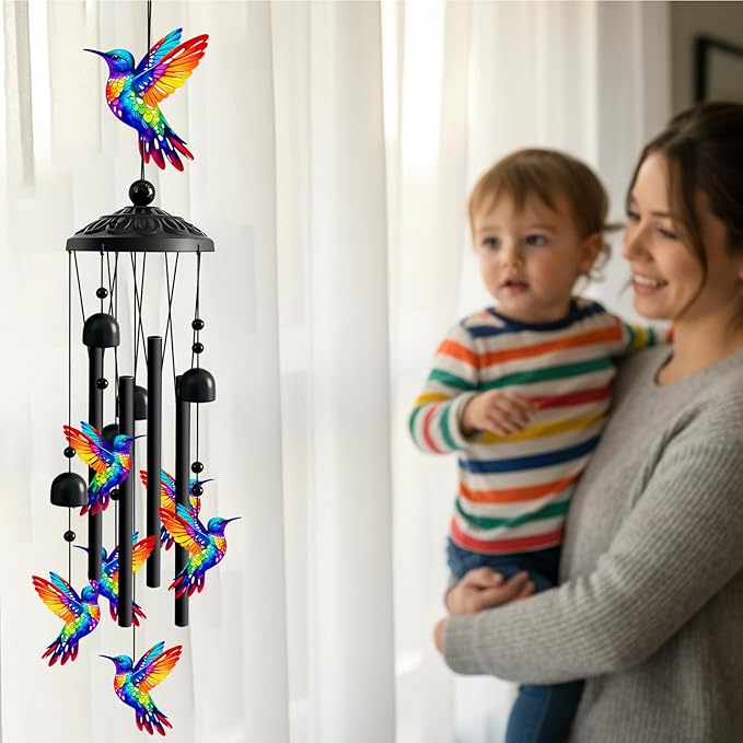 Hummingbird Metal Wind Chime