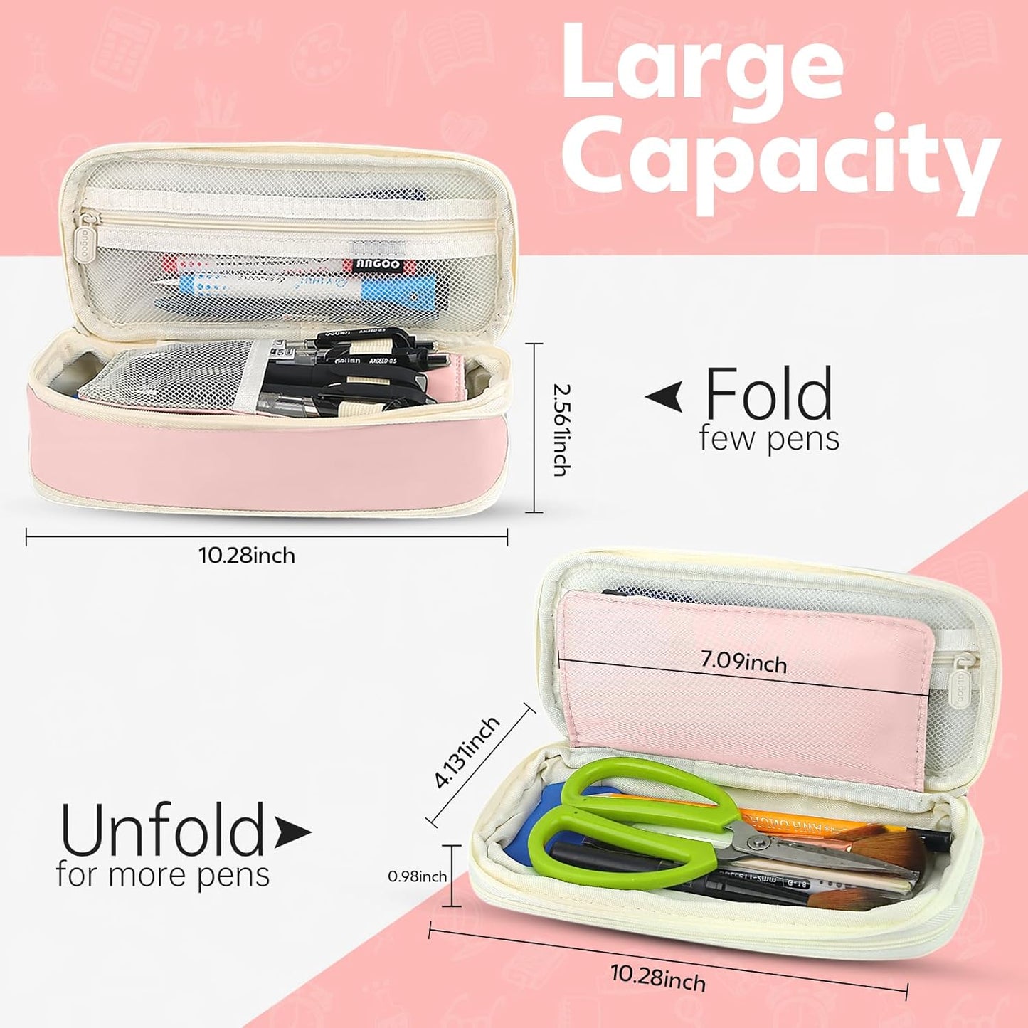 Double-Layer Macaron Stationery Box