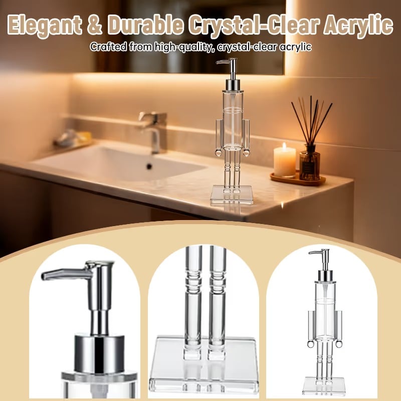 Nutcracker Soap Dispenser Festive Holiday Bathroom Decor