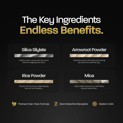 BASED Hair Texture Powder | Instant Volume & Texture | Lightweight, Matte Finish | Simple, Effective, BASED