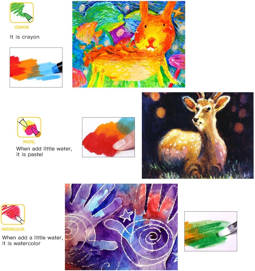 BabyRoo Silky Washable Crayons Safe, Smooth & Easy to Clean!