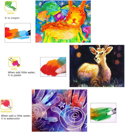 BabyRoo Silky Washable Crayons Safe, Smooth & Easy to Clean!