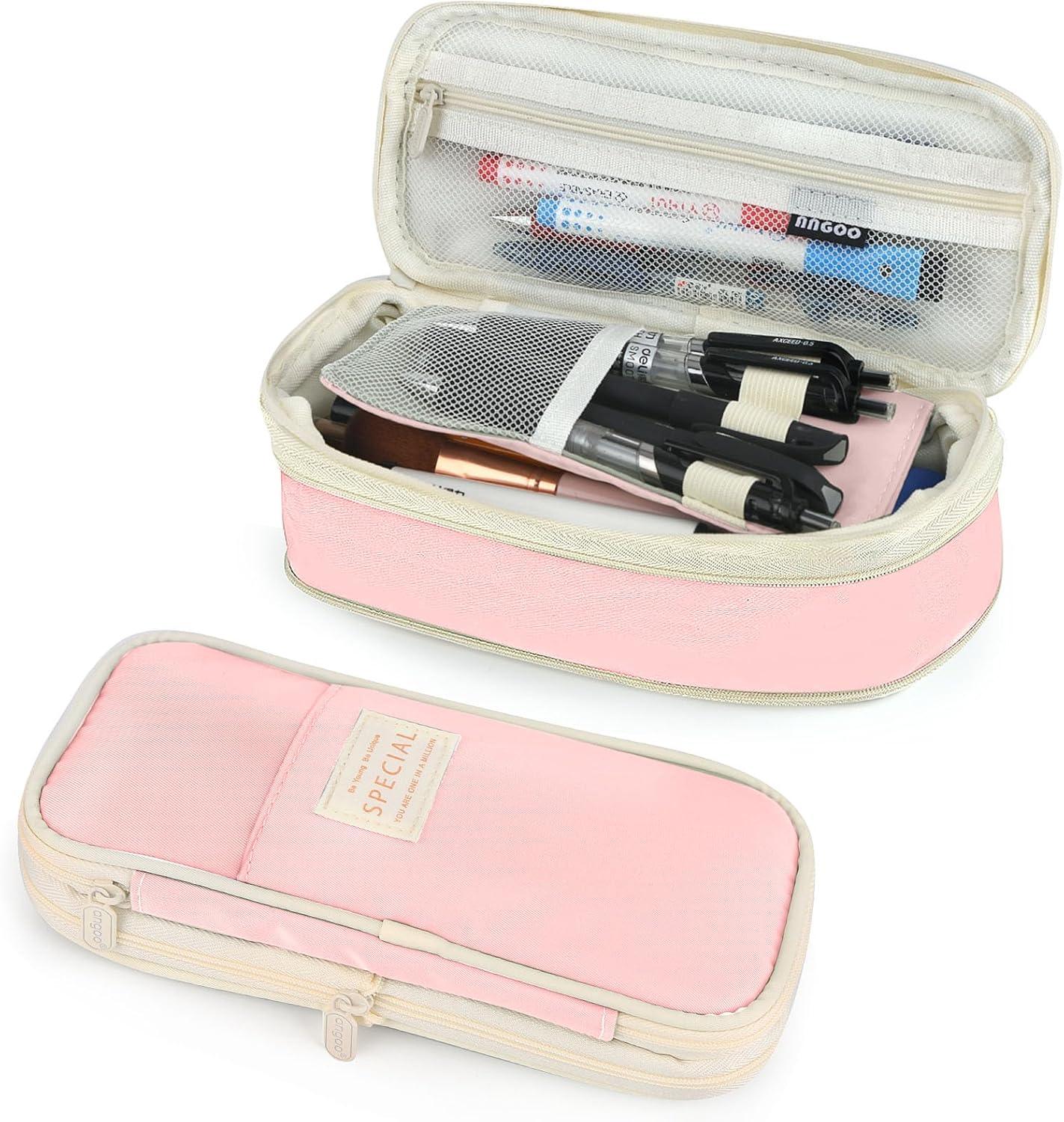 Double-Layer Macaron Stationery Box