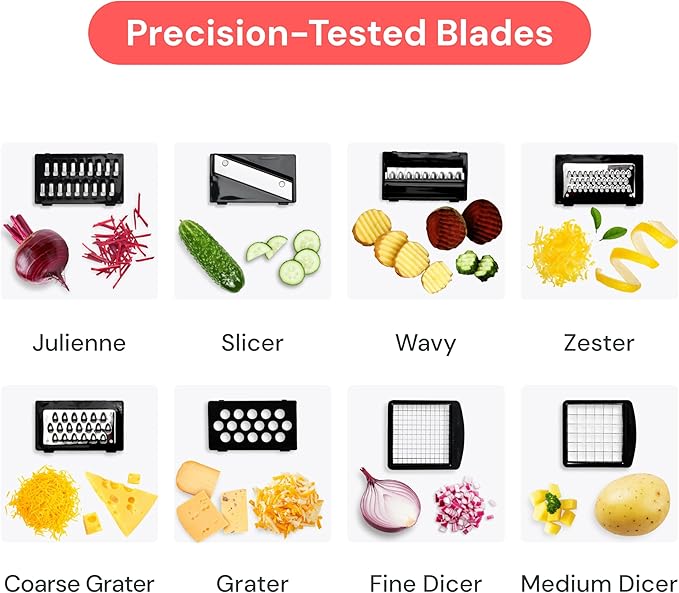 16-in-1 Premium Veggies Chopper Effortless Vegetable & Fruit Preparation for Your Kitchen