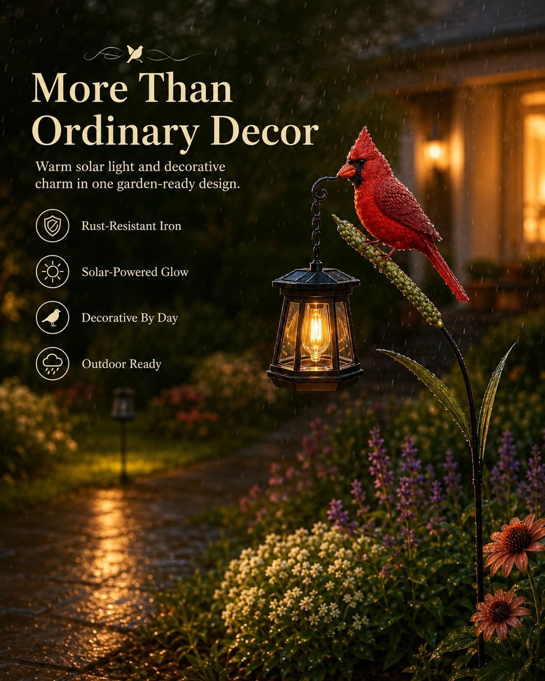 Cardinal Solar LED Light