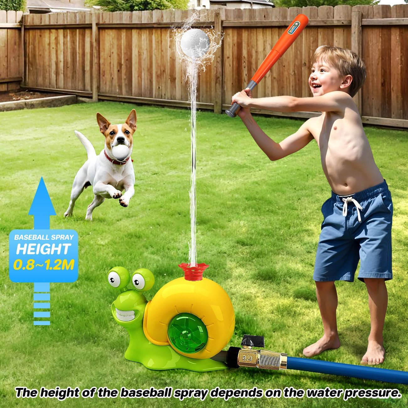 Baseball Water Sprinkler Toy