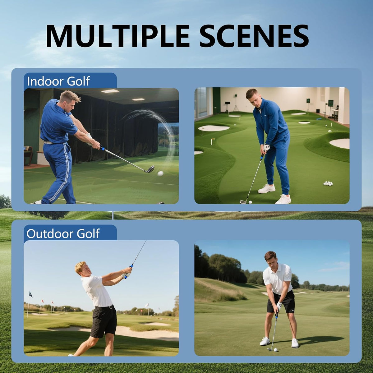 Golf Grip Trainer - Golf Swing Aid Club Attachment for Correct Hand Placement