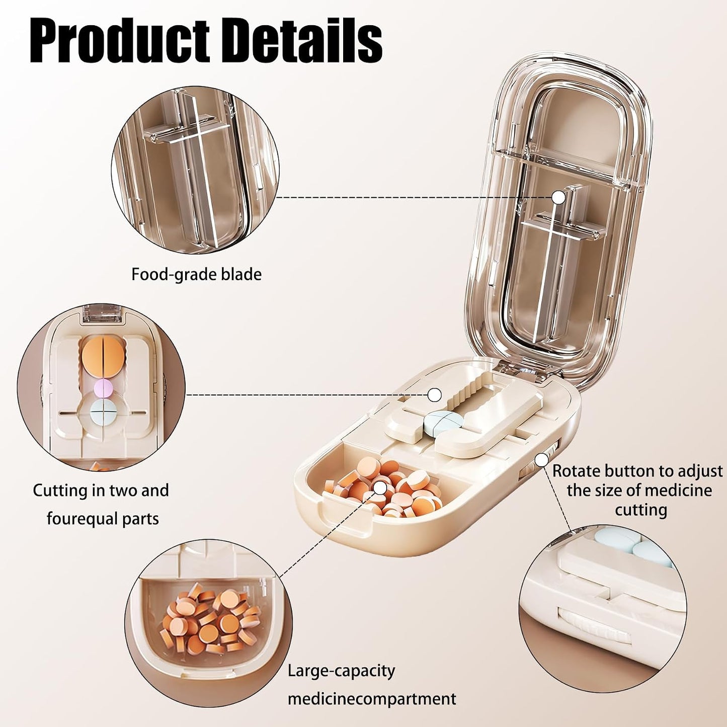 Small Pill Cutter Splitter