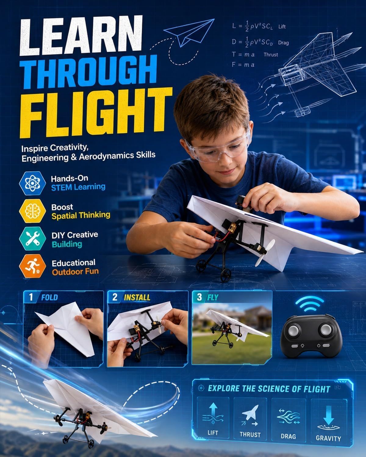 Buildable Drone Assembly Kit