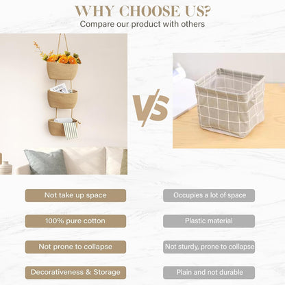 Wall-Mounted Cotton Storage Organizer