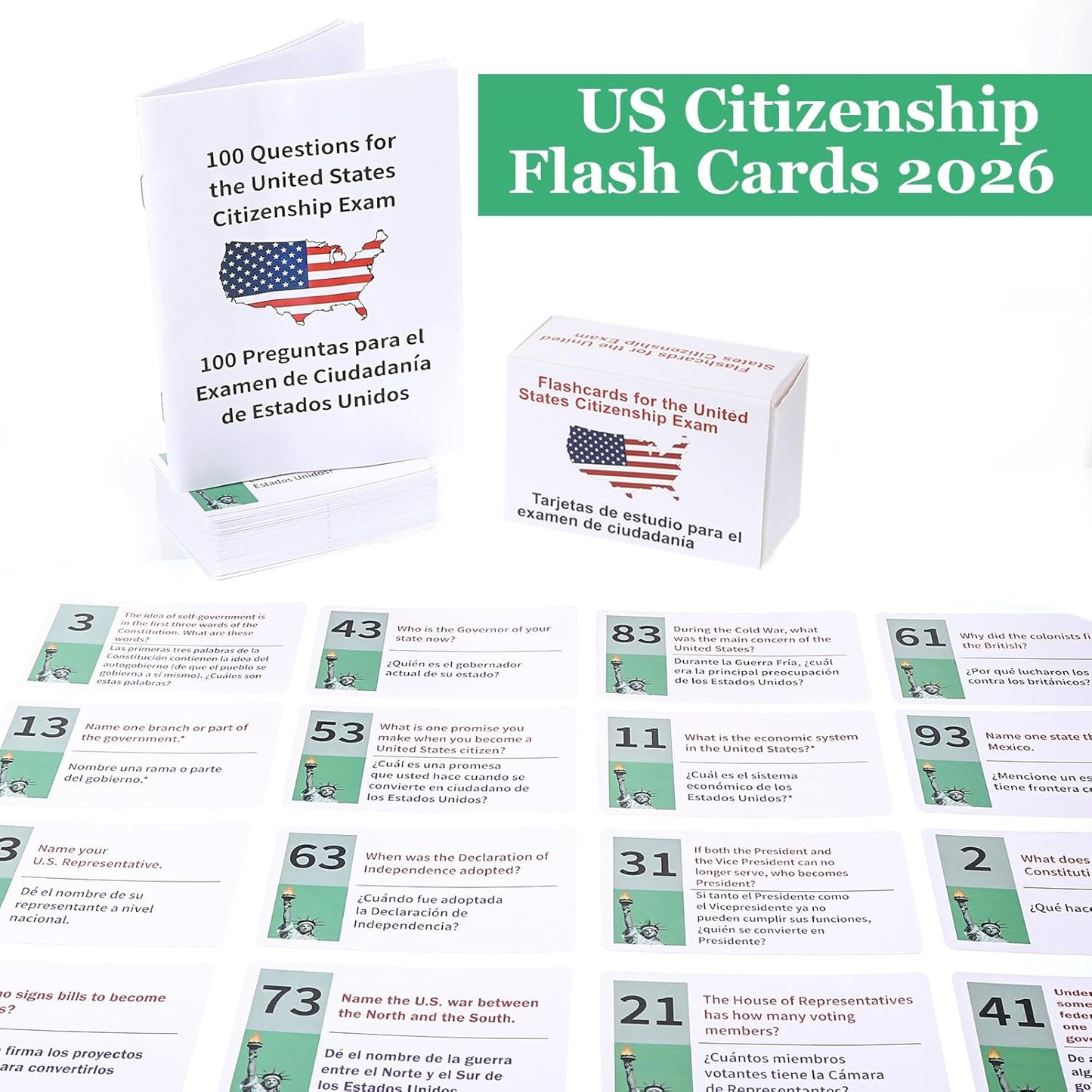 Bilingual Citizenship Test Flashcards