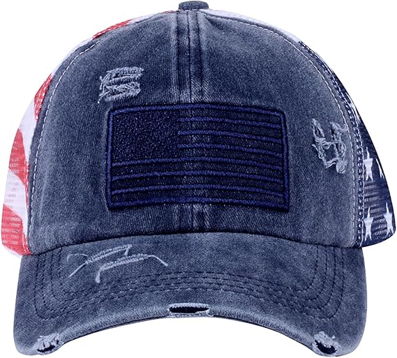USA Anniversary Ponytail Cap