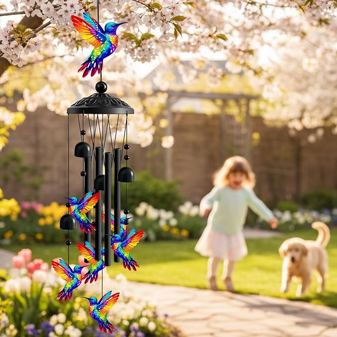 Hummingbird Metal Wind Chime