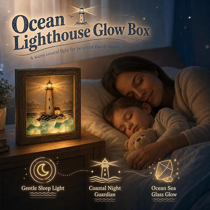 Lighthouse Shadow Box Light