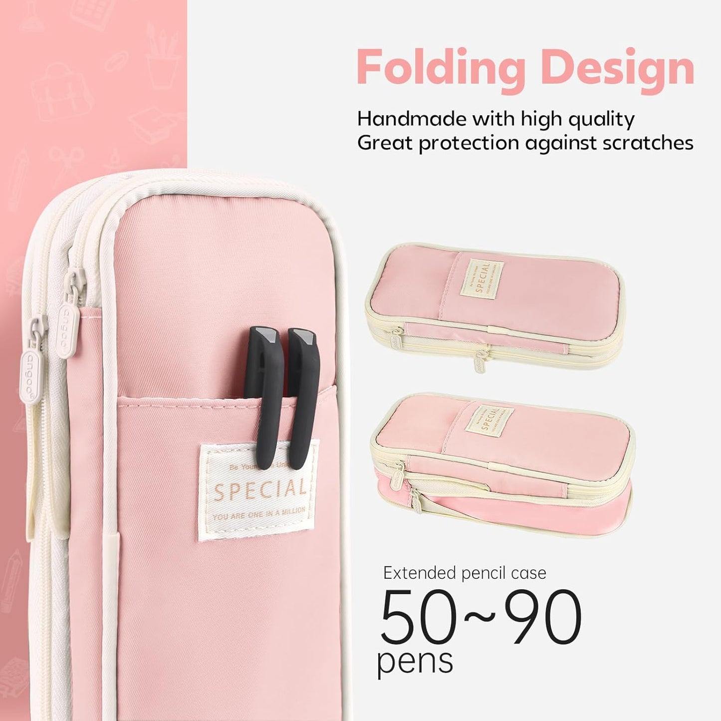Double-Layer Macaron Stationery Box