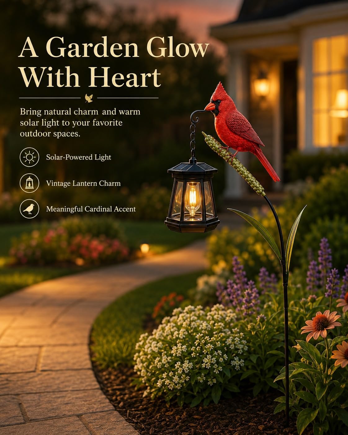 Cardinal Solar LED Light