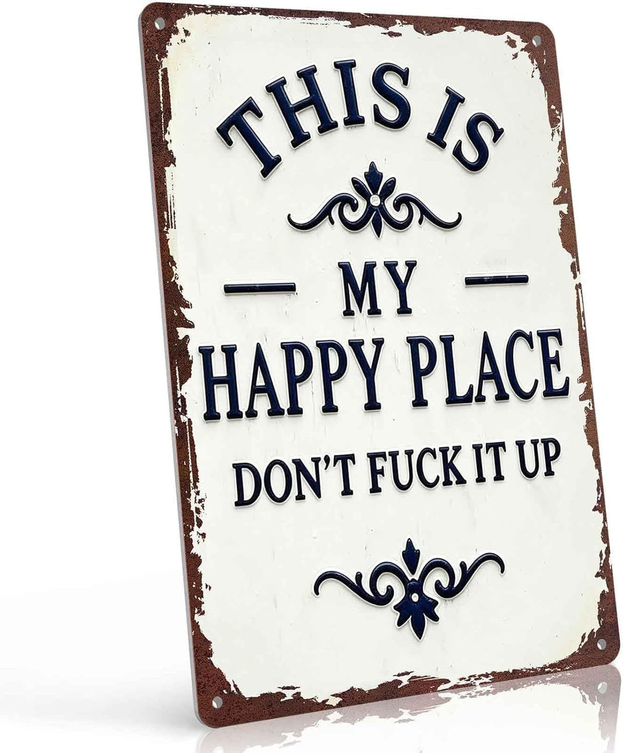 Happy Place Metal Sign