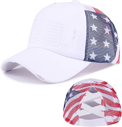 USA Anniversary Ponytail Cap