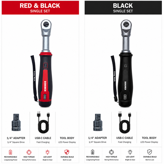 Electric & Manual Dual Mode Ratchet Wrench Kit 34PCS