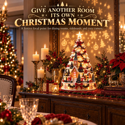 Christmas Village Projection Centerpiece 4 Themed Villages