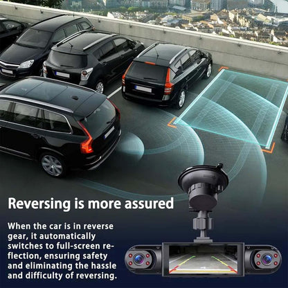 4K 360 Smart Dash Cam System Full View, Night Vision & Loop Recording