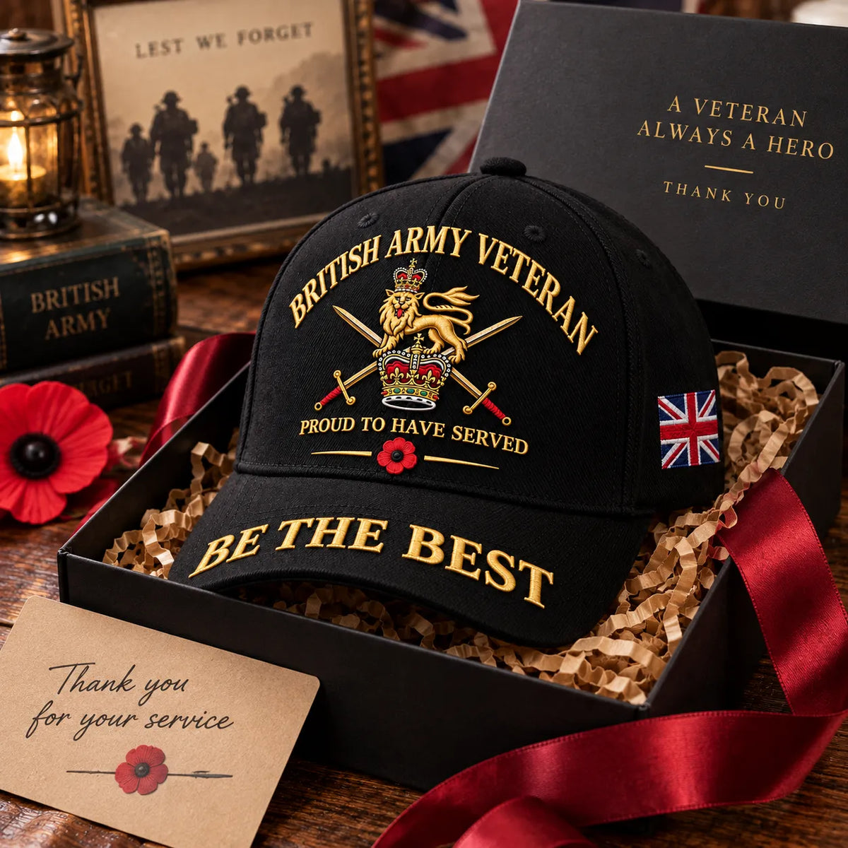 British Army Veteran Cap Proud to Have Served