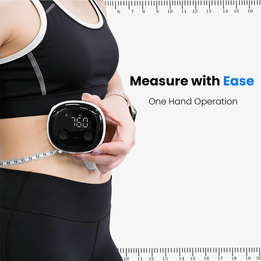 Smart Bluetooth-Enabled Digital Measuring Tape for Body Measurements (Waist, Chest, Thighs, etc.) Rechargeable
