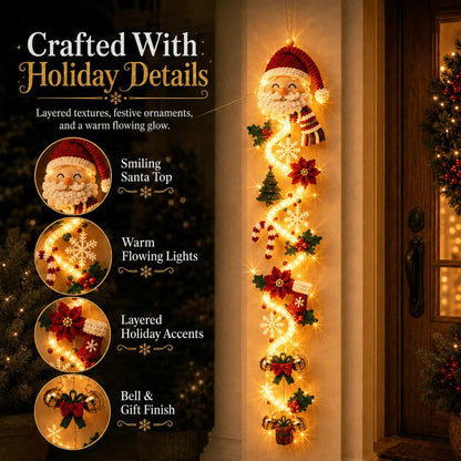Glowing Christmas Door Hanger | 6 Festive Lighted Designs with Warm Glow