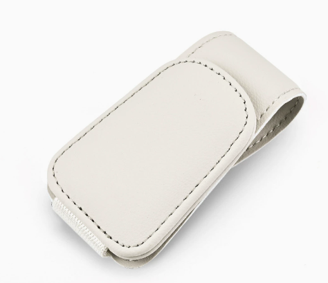 Magnetic Sun Visor Organizer Leather Sunglasses, Card & Ticket Holder