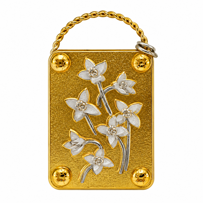 Mini Brass Flower Press Pocket-Sized Botanical Keepsakes