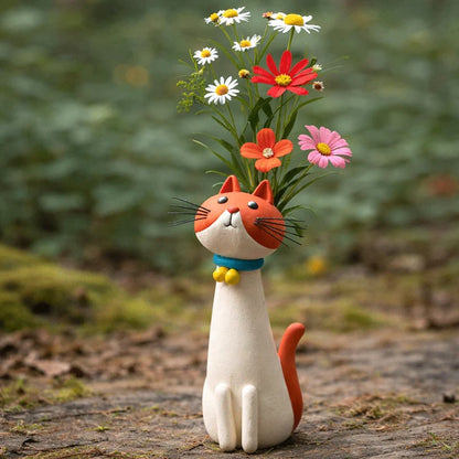 🔥LAST DAY 57% OFF - 😻Handcrafted Quirky Cat Vase