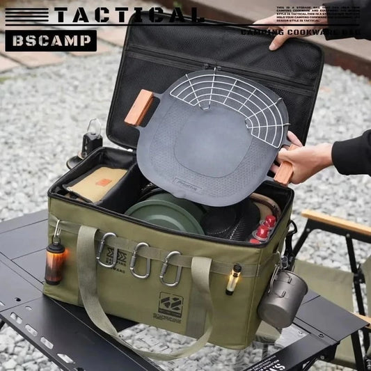 Large Capacity Outdoor Folding Storage Bag Waterproof Portable Camping & Picnic Organizer