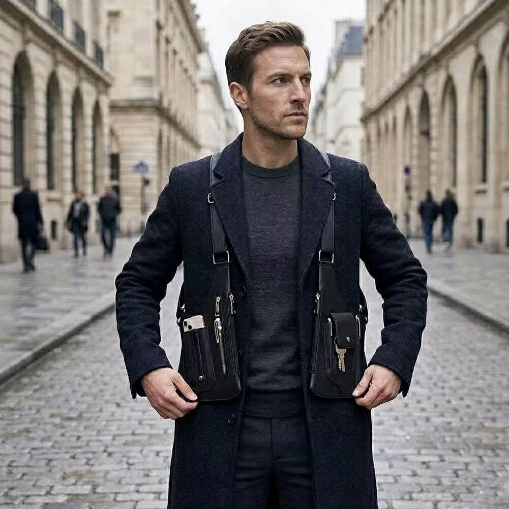 Premium Leather Crossbody & Underarm Bag Adjustable & Unisex