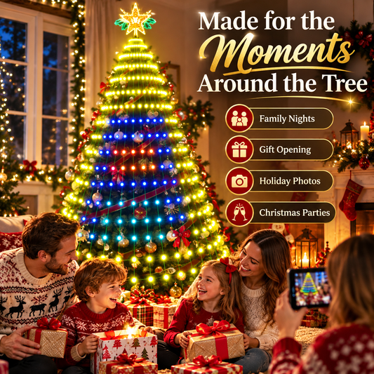 Christmas Tree Canopy Lights Easy Full-Tree Holiday Light Display
