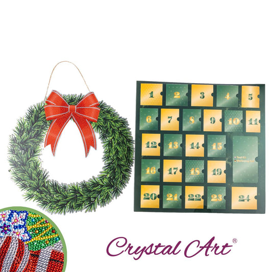 2026 Crystal Art Advent Calendar Christmas Wreath