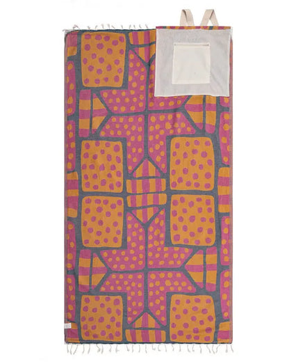 Sand Cloud 2 in 1 Towel Bag | Convertible Organic Turkish Cotton Beach Towel Backpack