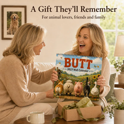 BUTT Seriously 2027 Funny Animal Wall Calendar