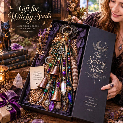 Witchy Door Charm | Bells, Crystals & Celestial Hanging Decor