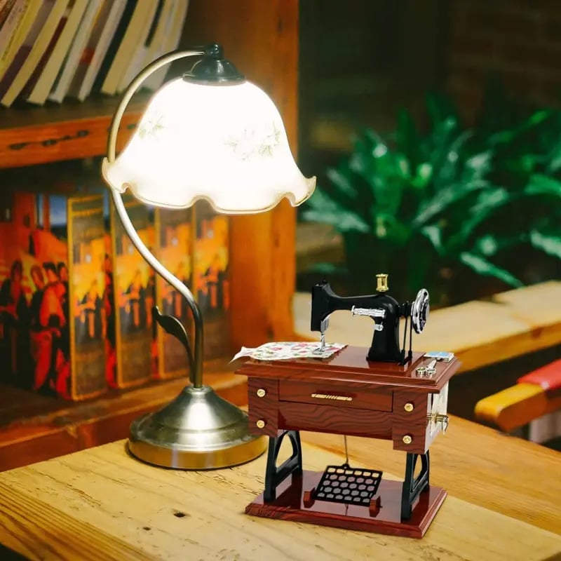 Mother's Day Mini Sewing Machine Music Box