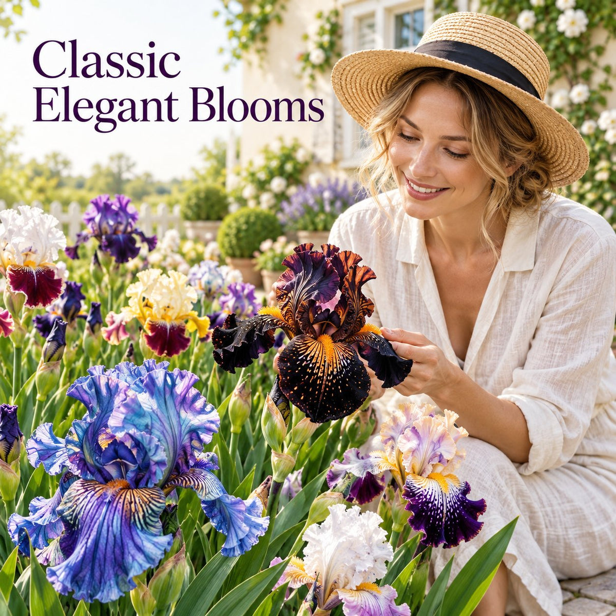 Grow Beautiful Mixed Color Iris Flowers Hardy Perennial Seeds for Your Home Outdoor Garden