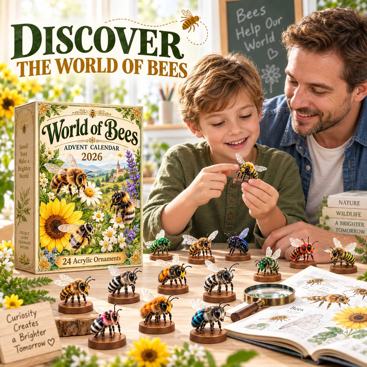 World of Bees 2026 Advent Calendar | 24 Unique Acrylic Ornaments