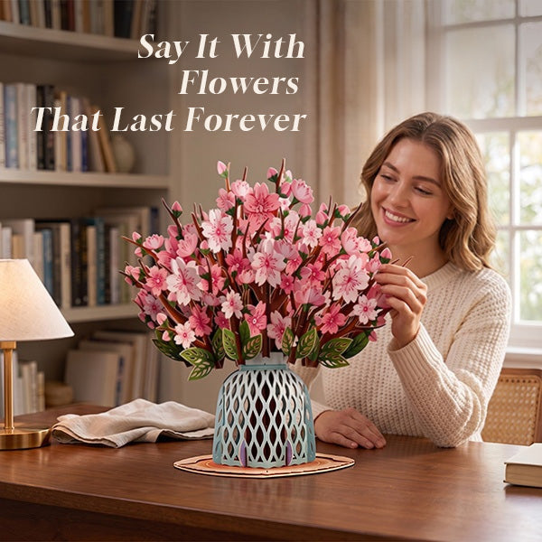 Forever-Blooming 3D Flower Pop-Up Card