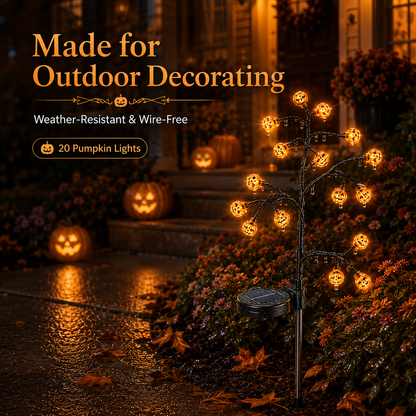 Solar Pumpkin Stake Light