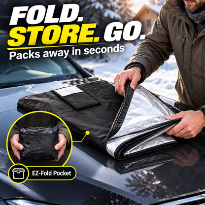 Reversible All-Weather Windshield Cover Snow, Ice & Sun Protection