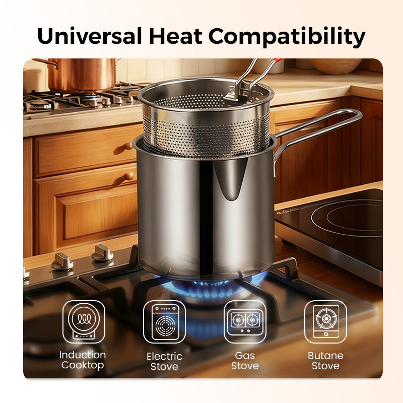 2026 Arrivals R304 Stainless Steel Multifuntional Fryer