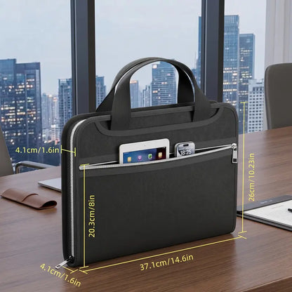 Fire-Resistant Document Organizer Bag Large Capacity A4 File Storage Case