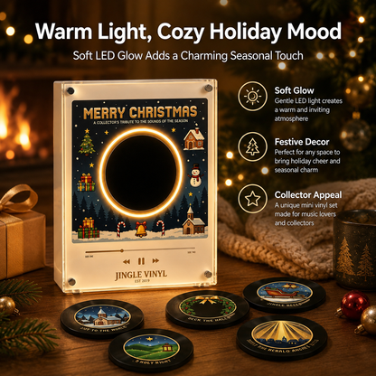 Jingle Vinyl Christmas Magnetic Music Player Set