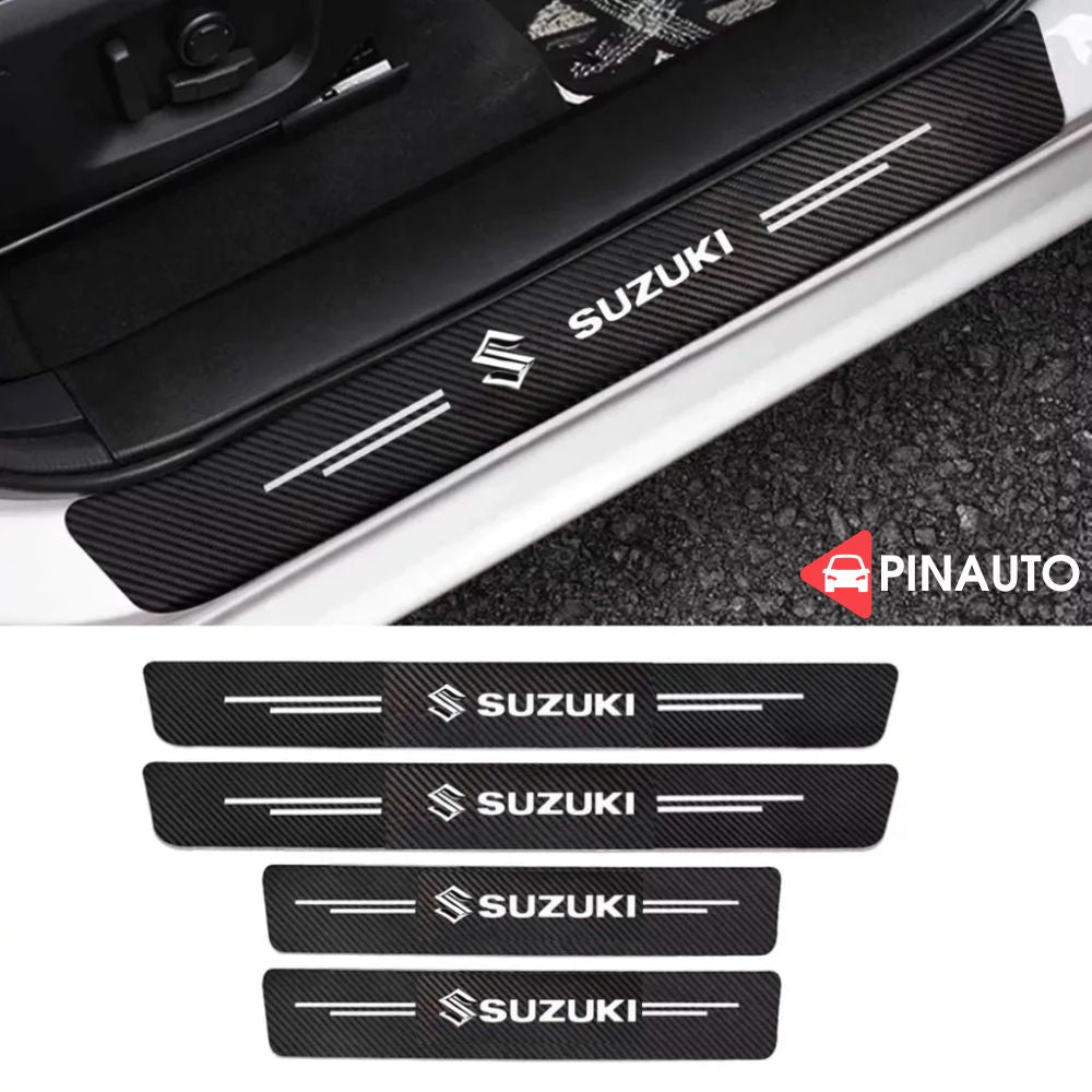 Door Sill Protectors with Logo Front Doors, Rear Doors & Trunk