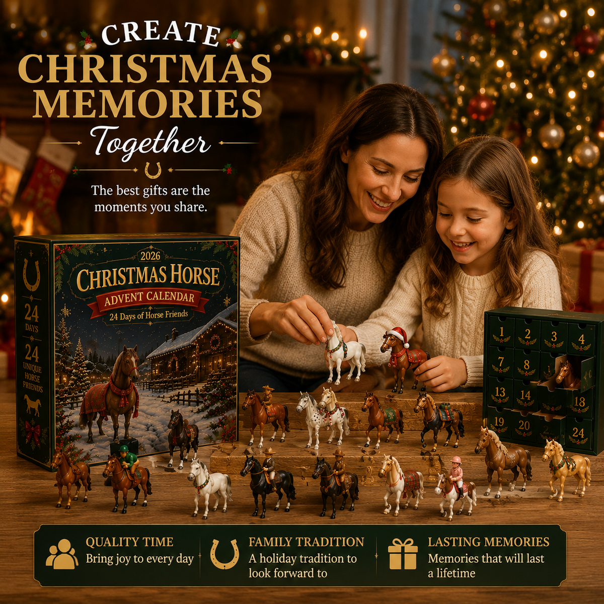 Christmas Horse Advent Calendar--24 Days of Horse Friends & Holiday Memories